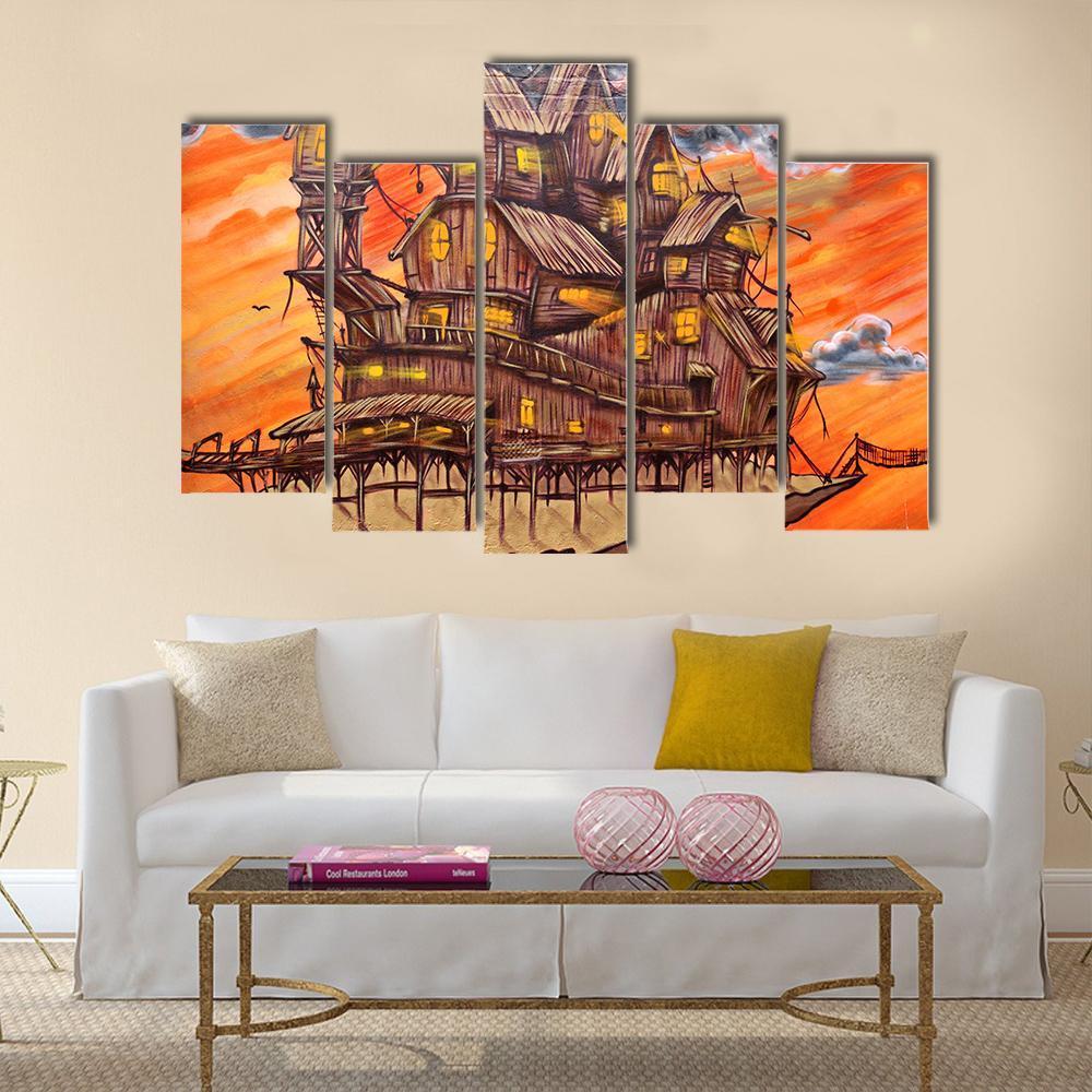 Street Art Abstract Canvas Wall Art-5 Pop-Gallery Wrap-47" x 32"-Tiaracle