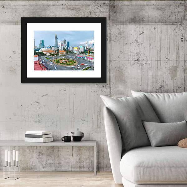 Street In Ho Chi Minh City Vietnam Canvas Wall Art-3 Horizontal-Gallery Wrap-25" x 16"-Tiaracle