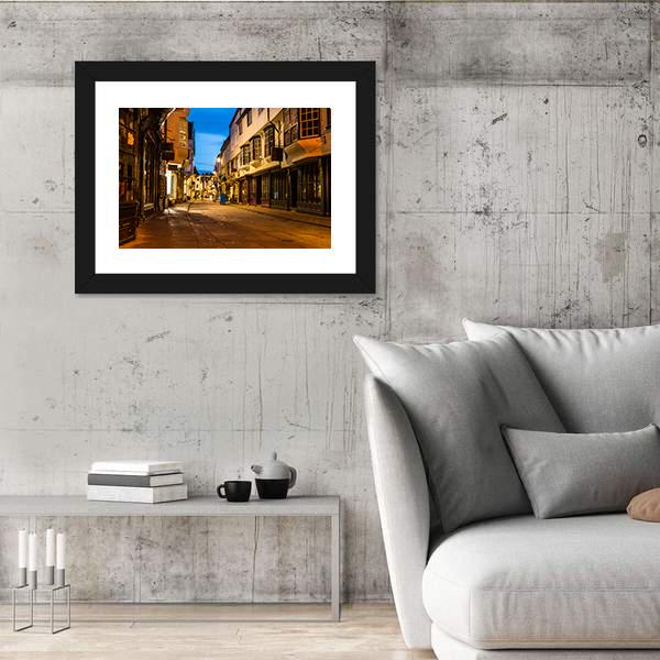 Street View In York Canvas Wall Art-3 Horizontal-Gallery Wrap-25" x 16"-Tiaracle