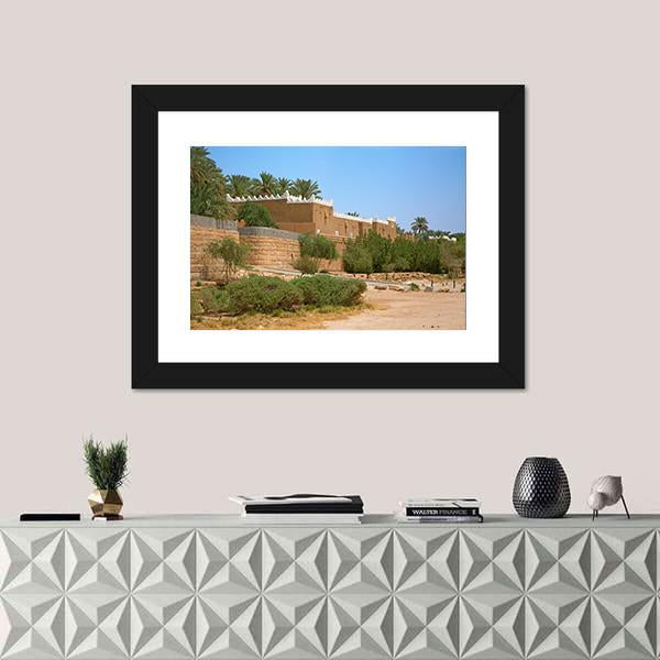 Streets Of The Old City Diriyah Near Ar Riyadh Canvas Wall Art-1 Piece-Framed Print-20" x 16"-Tiaracle
