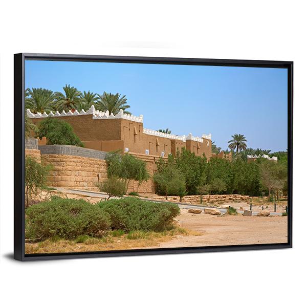 Streets Of The Old City Diriyah Near Ar Riyadh Canvas Wall Art-3 Horizontal-Gallery Wrap-25" x 16"-Tiaracle