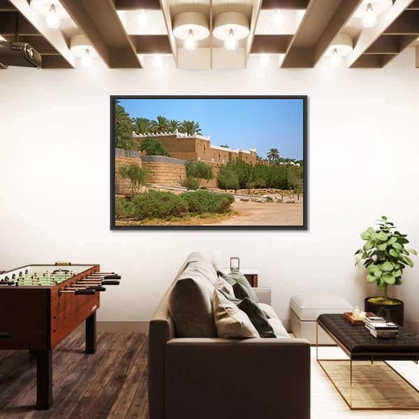 Streets Of The Old City Diriyah Near Ar Riyadh Canvas Wall Art-3 Horizontal-Gallery Wrap-25" x 16"-Tiaracle