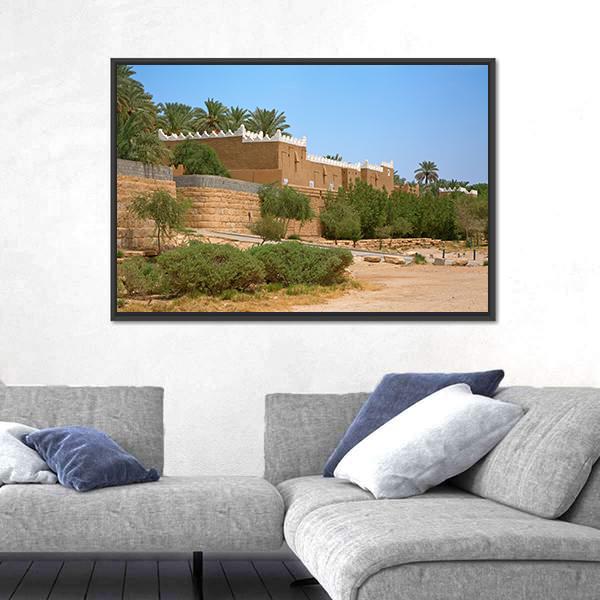 Streets Of The Old City Diriyah Near Ar Riyadh Canvas Wall Art-3 Horizontal-Gallery Wrap-25" x 16"-Tiaracle
