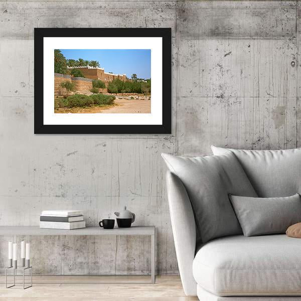 Streets Of The Old City Diriyah Near Ar Riyadh Canvas Wall Art-3 Horizontal-Gallery Wrap-25" x 16"-Tiaracle