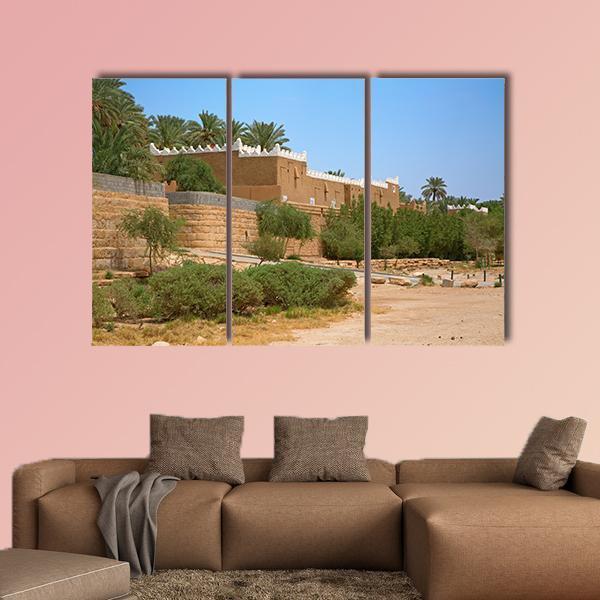 Streets Of The Old City Diriyah Near Ar Riyadh Canvas Wall Art-3 Horizontal-Gallery Wrap-37" x 24"-Tiaracle