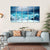 Strong Storm Seascape Canvas Wall Art-5 Horizontal-Gallery Wrap-22" x 12"-Tiaracle