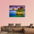Stunning Sunset Landscape With Rocky Island Canvas Wall Art-4 Horizontal-Gallery Wrap-34" x 24"-Tiaracle