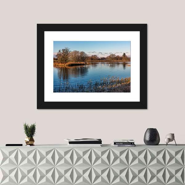 Stunning View Of A Scottish Loch Canvas Wall Art-1 Piece-Framed Print-20" x 16"-Tiaracle