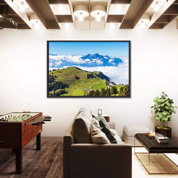 Stunning View Of The Pilatus Canvas Wall Art-3 Horizontal-Gallery Wrap-25" x 16"-Tiaracle