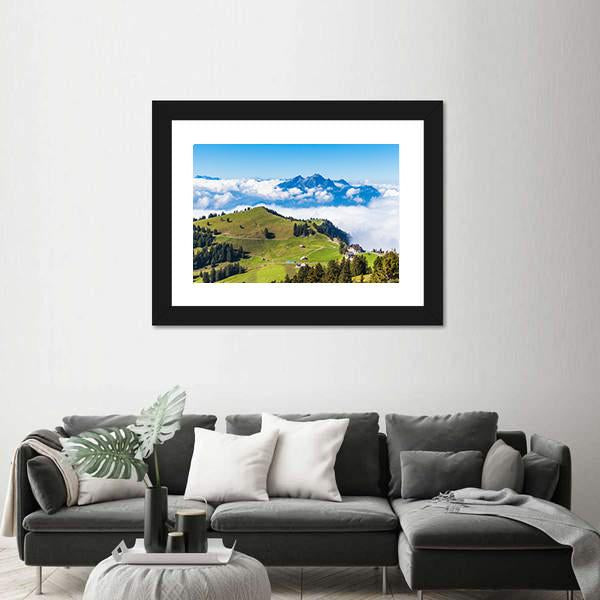 Stunning View Of The Pilatus Canvas Wall Art-3 Horizontal-Gallery Wrap-25" x 16"-Tiaracle