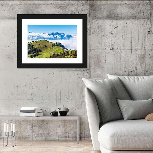 Stunning View Of The Pilatus Canvas Wall Art-3 Horizontal-Gallery Wrap-25" x 16"-Tiaracle