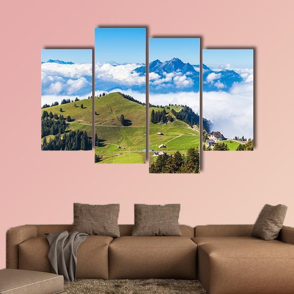 Stunning View Of The Pilatus Canvas Wall Art-4 Pop-Gallery Wrap-50" x 32"-Tiaracle