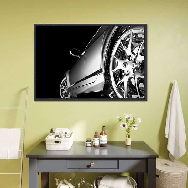 Stylish Car Canvas Wall Art-1 Piece-Floating Frame-24" x 16"-Tiaracle