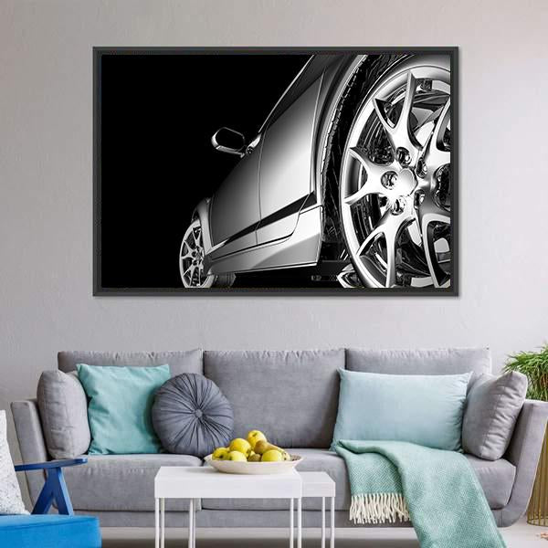 Stylish Car Canvas Wall Art-3 Horizontal-Gallery Wrap-25" x 16"-Tiaracle