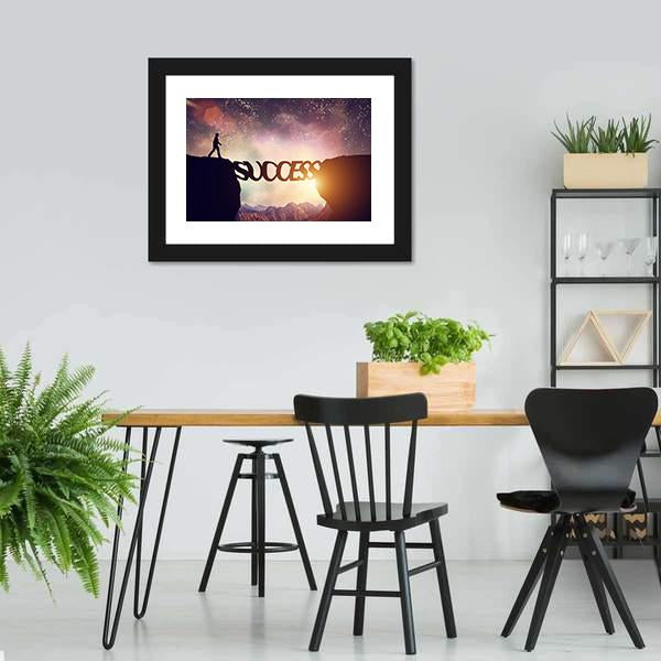 Success Bridge Canvas Wall Art-3 Horizontal-Gallery Wrap-25" x 16"-Tiaracle