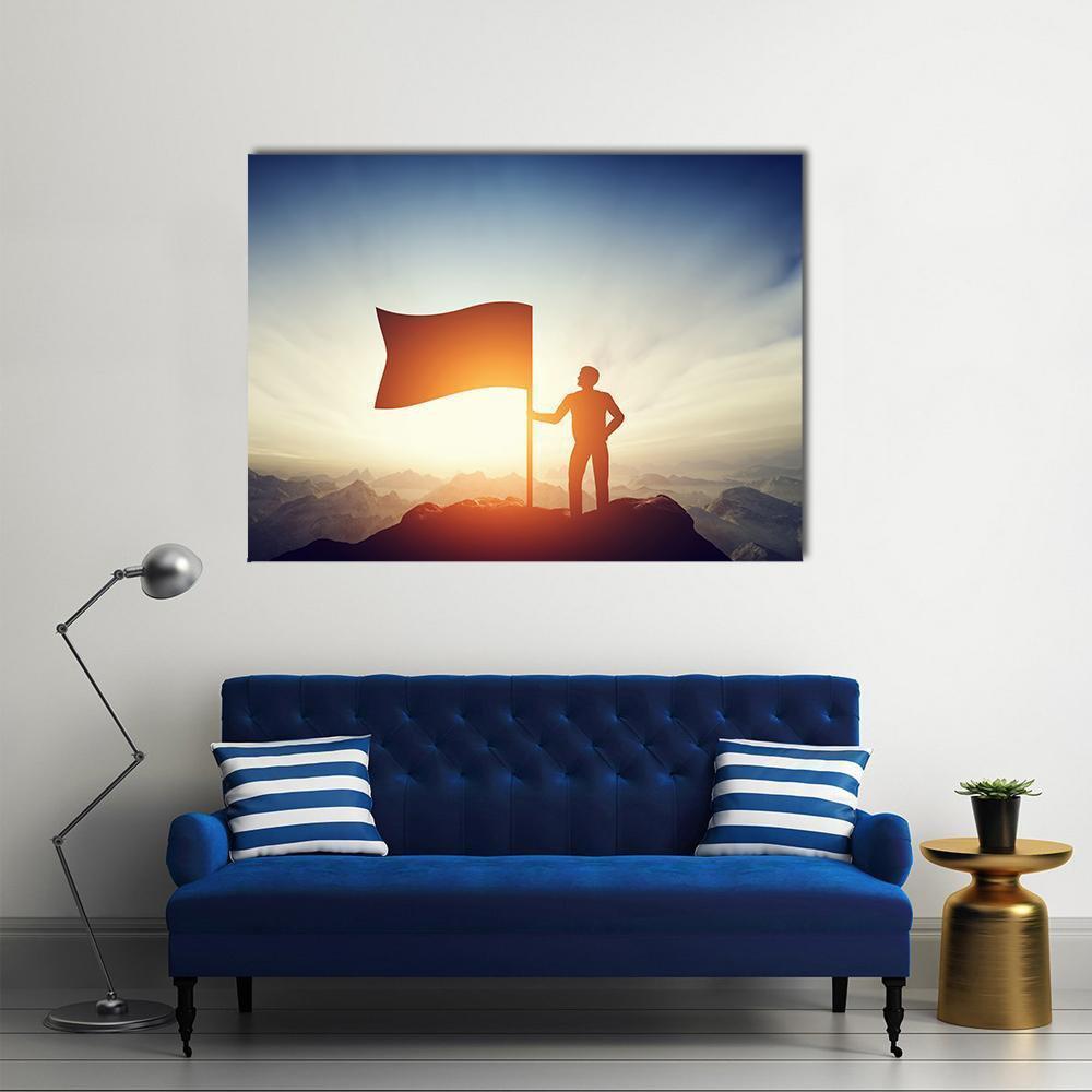 Successful Challenge Concept Canvas Wall Art-4 Horizontal-Gallery Wrap-34" x 24"-Tiaracle