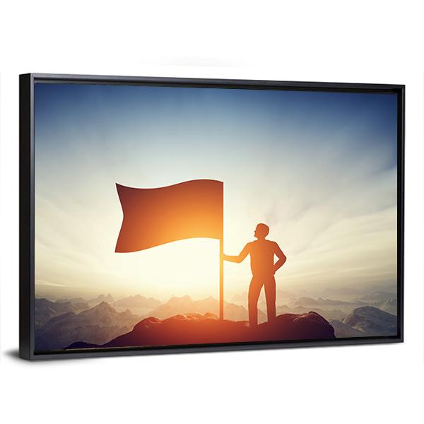 Successful Challenge Concept Canvas Wall Art-3 Horizontal-Gallery Wrap-25" x 16"-Tiaracle