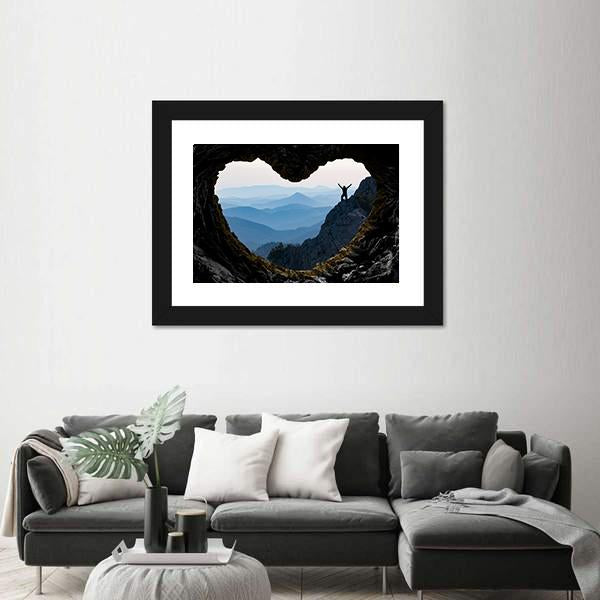 Successful Climb Happiness Canvas Wall Art-3 Horizontal-Gallery Wrap-25" x 16"-Tiaracle
