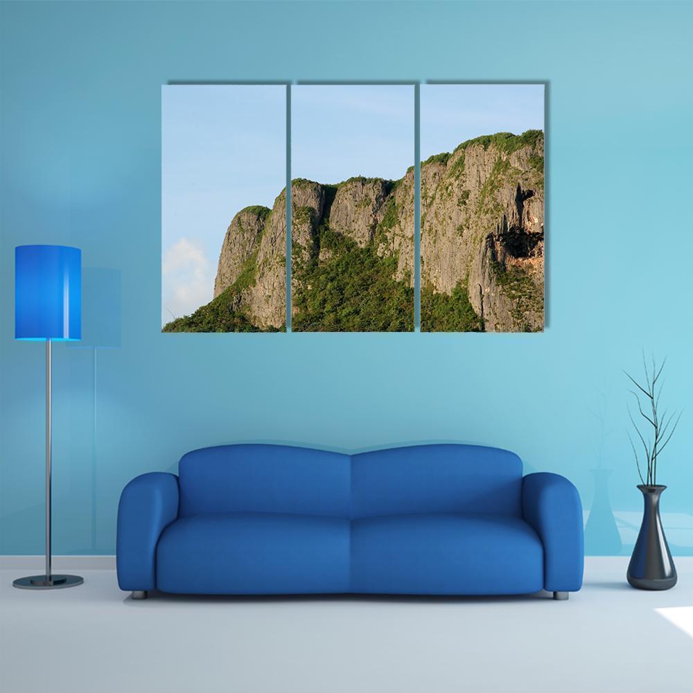 Suicide Cliff In Saipan Canvas Wall Art-3 Horizontal-Gallery Wrap-37" x 24"-Tiaracle