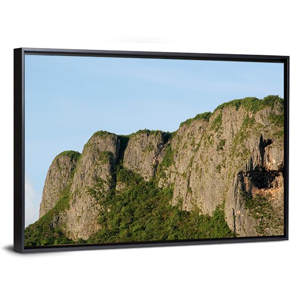 Suicide Cliff In Saipan Canvas Wall Art-3 Horizontal-Gallery Wrap-25" x 16"-Tiaracle