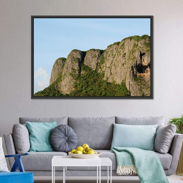 Suicide Cliff In Saipan Canvas Wall Art-3 Horizontal-Gallery Wrap-25" x 16"-Tiaracle