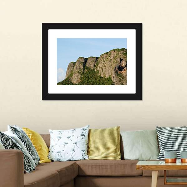 Suicide Cliff In Saipan Canvas Wall Art-3 Horizontal-Gallery Wrap-25" x 16"-Tiaracle