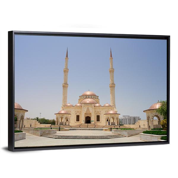 Sultan Taymoor Grand Mosque Canvas Wall Art-3 Horizontal-Gallery Wrap-25" x 16"-Tiaracle