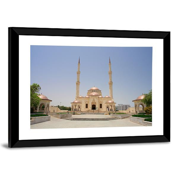 Sultan Taymoor Grand Mosque Canvas Wall Art-3 Horizontal-Gallery Wrap-25" x 16"-Tiaracle