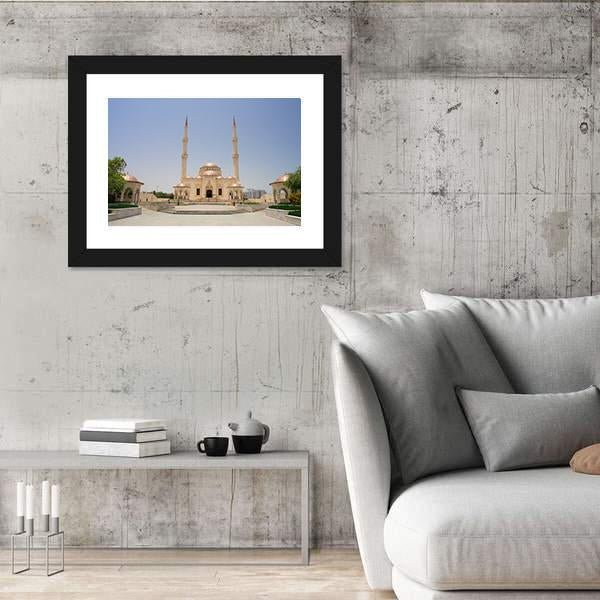 Sultan Taymoor Grand Mosque Canvas Wall Art-3 Horizontal-Gallery Wrap-25" x 16"-Tiaracle