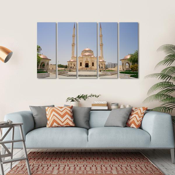Sultan Taymoor Grand Mosque Canvas Wall Art-5 Horizontal-Gallery Wrap-22" x 12"-Tiaracle