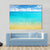 Summer Beach With Clear Water And Blue Cloudy Sky Canvas Wall Art-4 Horizontal-Gallery Wrap-34" x 24"-Tiaracle