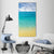 Summer Beach With Clear Water And Blue Cloudy Sky Vertical Canvas Wall Art-1 Vertical-Gallery Wrap-12" x 24"-Tiaracle