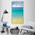 Summer Beach With Clear Water And Blue Cloudy Sky Vertical Canvas Wall Art-1 Vertical-Gallery Wrap-12" x 24"-Tiaracle