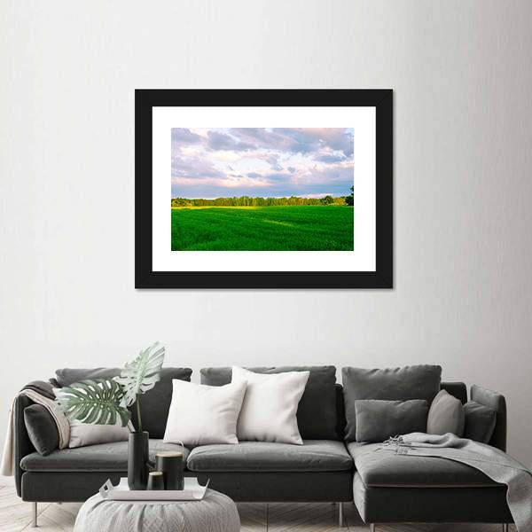Summer Fields In Segovia Panoramic Canvas Wall Art-1 Piece-36" x 12"-Tiaracle
