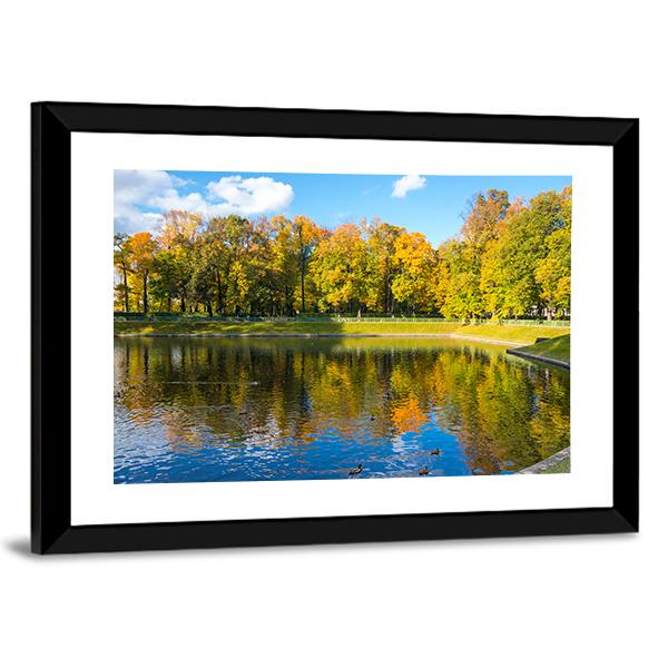 Summer Garden Russia Canvas Wall Art-3 Horizontal-Gallery Wrap-25" x 16"-Tiaracle