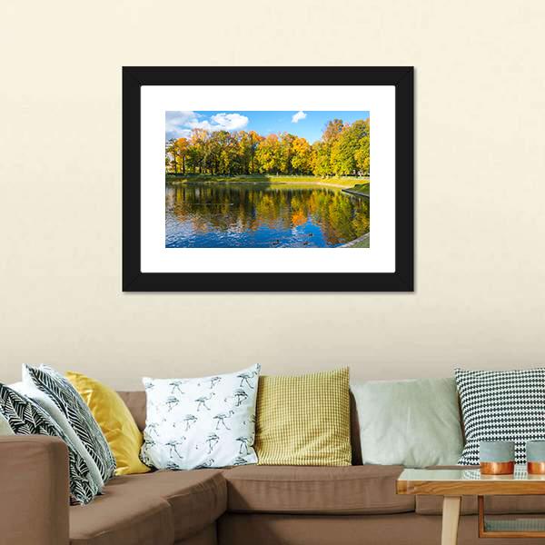 Summer Garden Russia Canvas Wall Art-3 Horizontal-Gallery Wrap-25" x 16"-Tiaracle