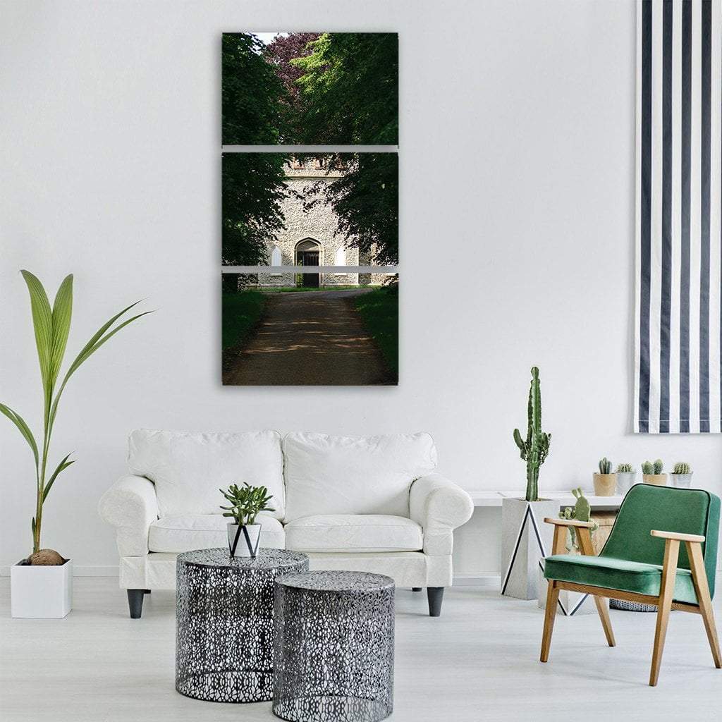 Summer Green Landscape Vertical Canvas Wall Art-1 Vertical-Gallery Wrap-12" x 24"-Tiaracle