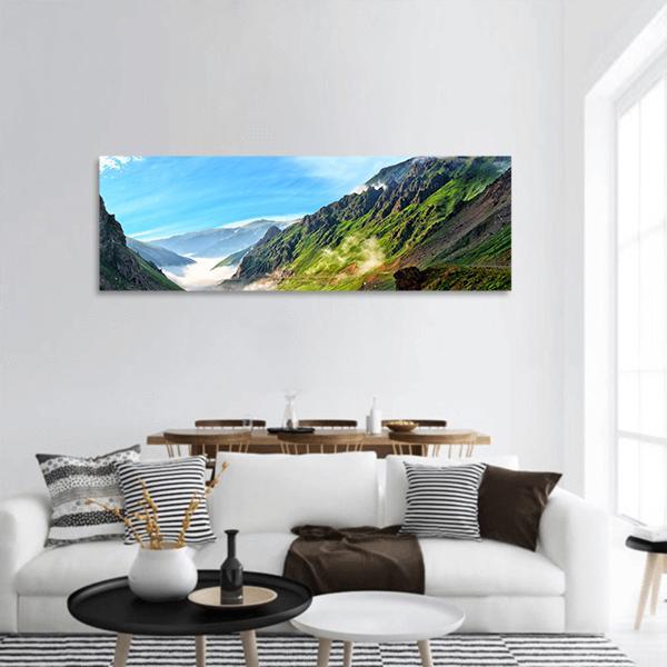 Summer In Mountains Of Kackars Panoramic Canvas Wall Art-1 Piece-36" x 12"-Tiaracle