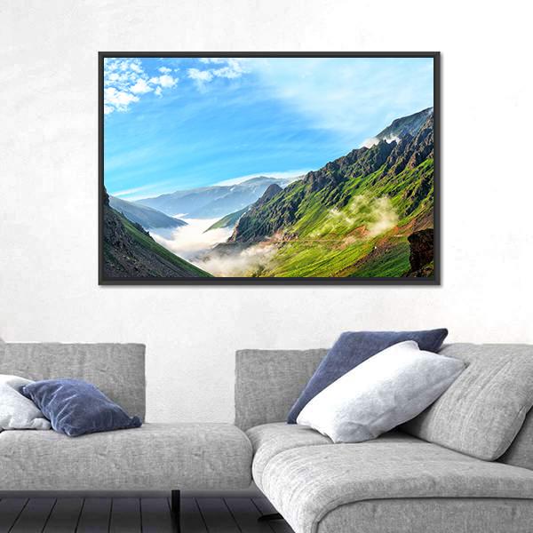 Summer In Mountains Of Kackars Panoramic Canvas Wall Art-1 Piece-36" x 12"-Tiaracle