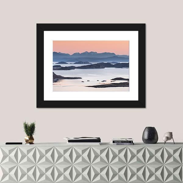 Summer Isles In Scotland Panoramic Canvas Wall Art-1 Piece-36" x 12"-Tiaracle