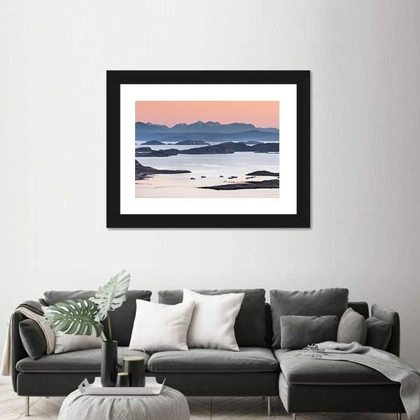 Summer Isles In Scotland Panoramic Canvas Wall Art-1 Piece-36" x 12"-Tiaracle