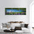 Summer Landscape With Lupies And Lake Panoramic Canvas Wall Art-1 Piece-36" x 12"-Tiaracle