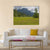 Summer Meadow With Mountain Canvas Wall Art-1 Piece-Gallery Wrap-48" x 32"-Tiaracle