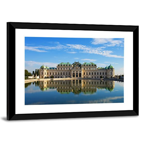 Summer Palace Belvedere In Vienna Austria Canvas Wall Art-3 Horizontal-Gallery Wrap-25" x 16"-Tiaracle