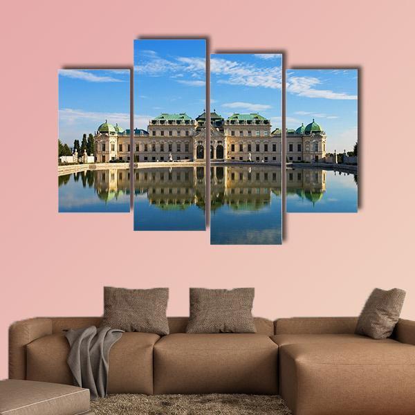 Summer Palace Belvedere In Vienna Austria Canvas Wall Art-4 Pop-Gallery Wrap-50" x 32"-Tiaracle