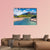 Summer Panorama Of The Lac du Sautet Lake Canvas Wall Art-5 Horizontal-Gallery Wrap-22" x 12"-Tiaracle
