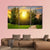 Summer Park And Sunset Canvas Wall Art-3 Horizontal-Gallery Wrap-37" x 24"-Tiaracle