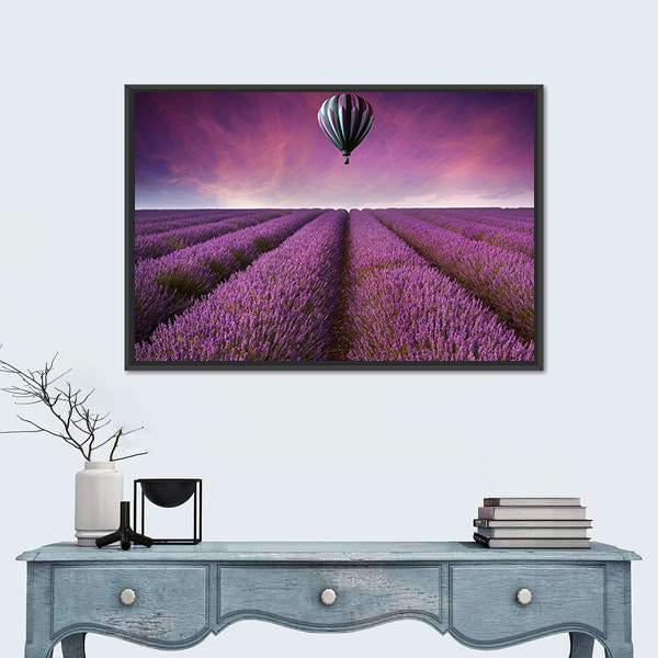 Summer Sunset Landscape Canvas Wall Art-1 Piece-Floating Frame-24" x 16"-Tiaracle