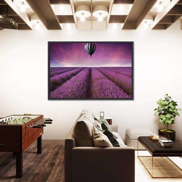 Summer Sunset Landscape Canvas Wall Art-5 Horizontal-Gallery Wrap-22" x 12"-Tiaracle