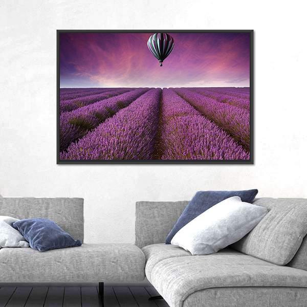 Summer Sunset Landscape Canvas Wall Art-5 Horizontal-Gallery Wrap-22" x 12"-Tiaracle